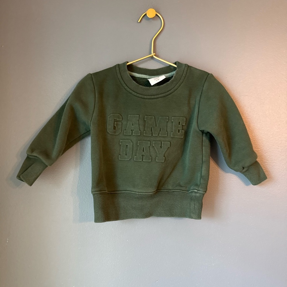 Olive‎ and scout Green Sweatshirt - Game Day